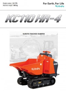 Kubota KC HR-4 dumper forside