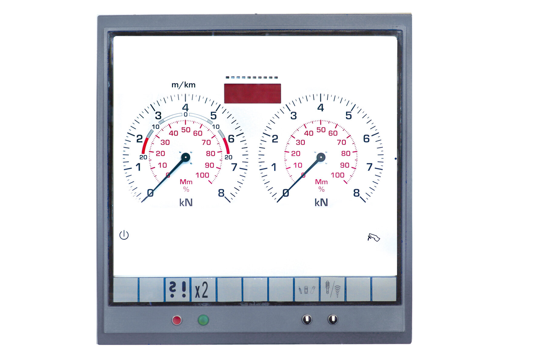 VAS 6763 rullebremse tester MBT 3200 LON skærm